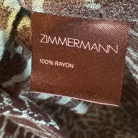 Zimmerman Long Sleeve Animal Print Blouse - Picture 4 of 8